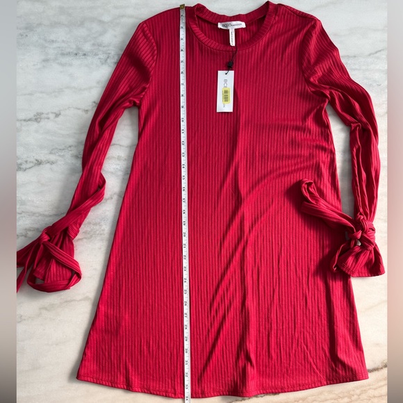 BCBGeneration Women’s Wrist tie Aline Dress Knit Red Size M - Picture 5 of 11